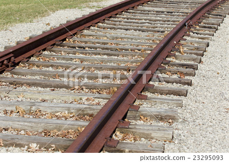Image with the beautiful old rusty railway Image with the beautiful old rusty railway 23295093