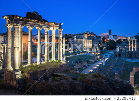 Roman Forum in Rome at sunset, Italy Roman Forum in Rome at sunset, Italy 23295418