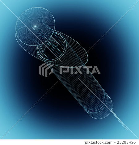 Syringe isolated on background Syringe isolated on background 23295450