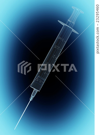 Syringe isolated on background Syringe isolated on background 23295460
