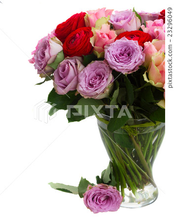 bouquet of fresh roses and ranunculus bouquet of fresh roses and ranunculus 23296049