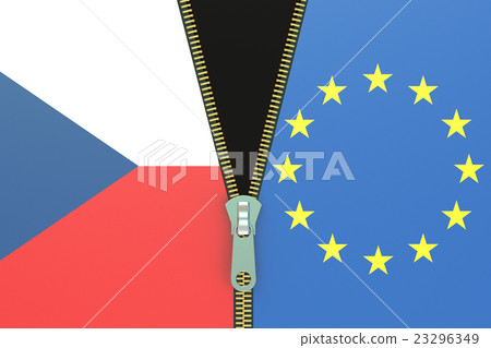 Czech Republic and EU, relation concept 23296349