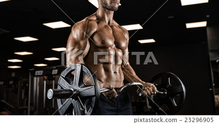 very power athletic guy bodybuilder  23296905