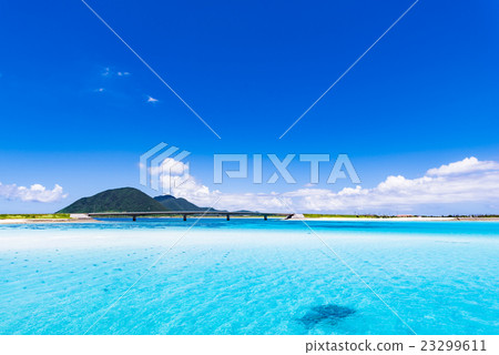 海，景觀，海景。沖繩，日本，亞洲。 23299611