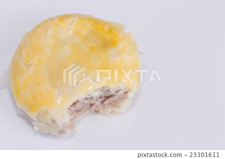 Pie stuffed taro on white background. Pie stuffed taro on white background. 23301611