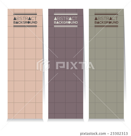 Vertical Banner Set Of Three Modern Graphic Theme. - Stock Illustration ...