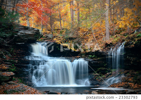 Autumn waterfalls 23302793