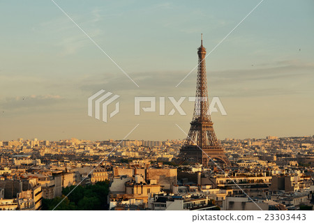 Paris rooftop view Paris rooftop view 23303443