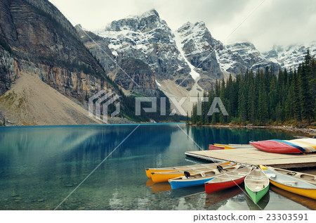 Moraine Lake boat Moraine Lake boat 23303591