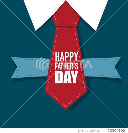 Happy fathers day card design with Big Tie - Stock Illustration ...