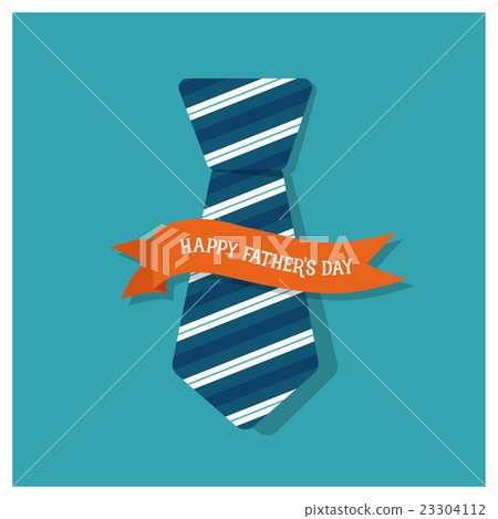 Happy fathers day card design with Big Tie - Stock Illustration ...