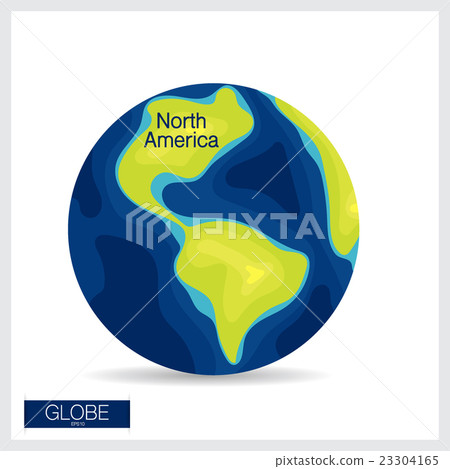 Modern Globe, vector illustration. 23304165
