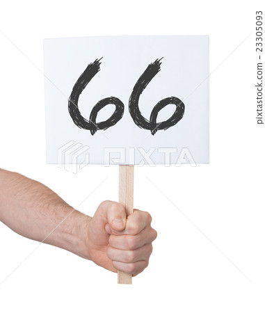 Sign with a number, 66 Sign with a number, 66 23305093