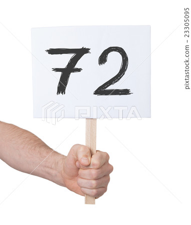 Sign with a number, 72 Sign with a number, 72 23305095