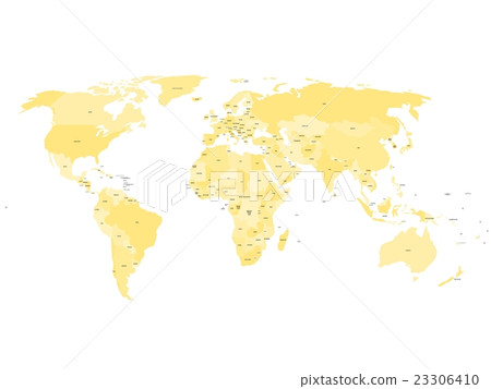 World map with names of sovereign countries and World map with names of sovereign countries and 23306410