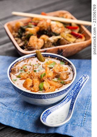 Shrimp rice dish 23306769