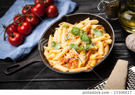 Traditional penne pasta Traditional penne pasta 23306817