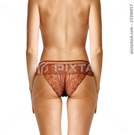 back of beautiful woman with path 23306957