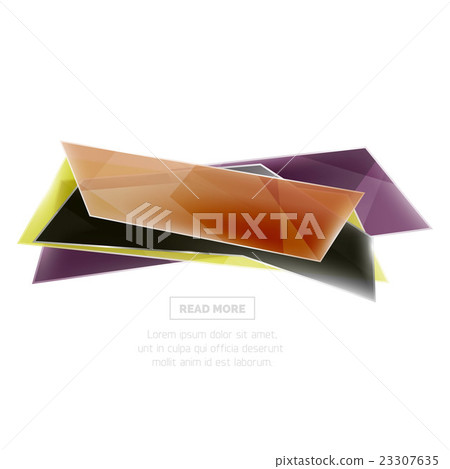 Vector geometric shape ad promo banner 23307635
