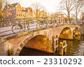 Amsterdam canal and bicycles 23310292