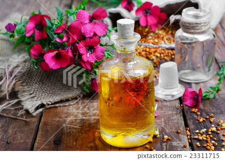 Bottle of flax oil 23311715