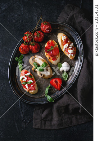 Various of bruschetta 23314331