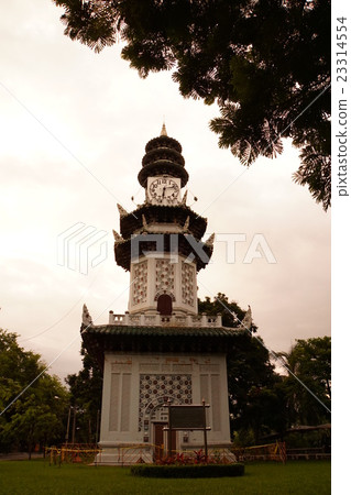 Clock Tower in Lumpini Park (Bangkok, Thailand, Lumphini Park) Clock Tower in Lumpini Park (Bangkok, Thailand, Lumphini Park) 23314554