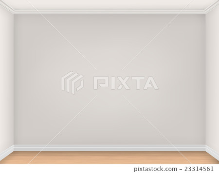 Empty room with three beige walls 23314561