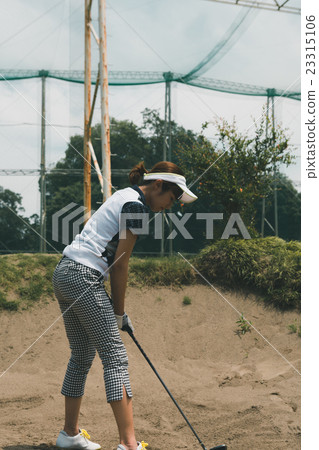 golf, golfing, bunker 23315106