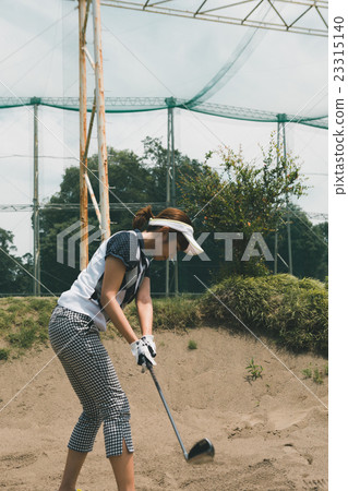 golf, golfing, bunker 23315140