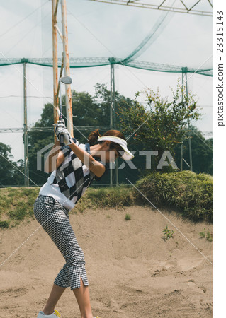 golf, golfing, bunker 23315143