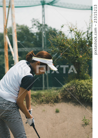 golf, golfing, bunker 23315213