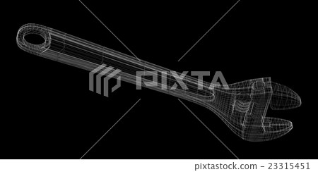 adjustable wrench isolated on a background adjustable wrench isolated on a background 23315451