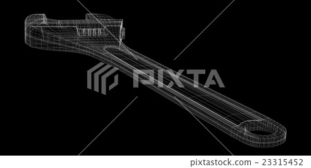 adjustable wrench isolated on a background adjustable wrench isolated on a background 23315452