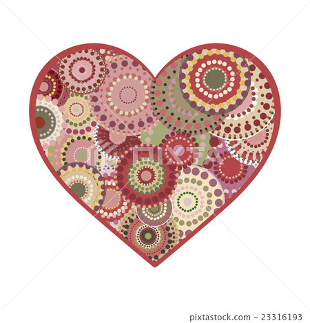 Vector vintage heart greeting card. Vector vintage heart greeting card. 23316193