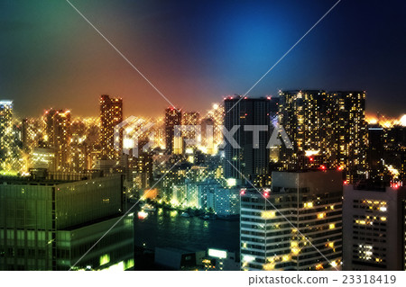 城市夜景和光 城市夜景和光 23318419
