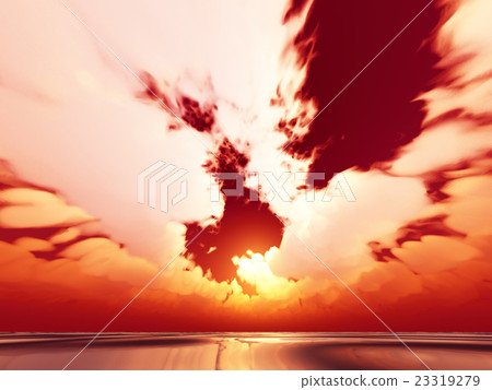 Wind and clouds with the sea 23319279