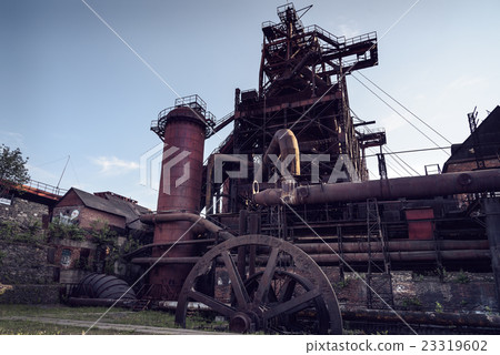 View of old blast furnace 23319602
