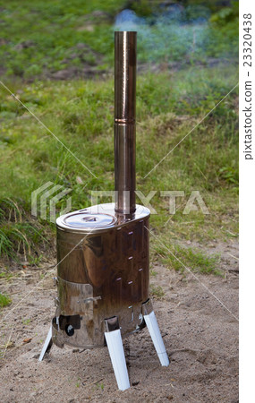 Modular wood-burning stove for tourism 23320438