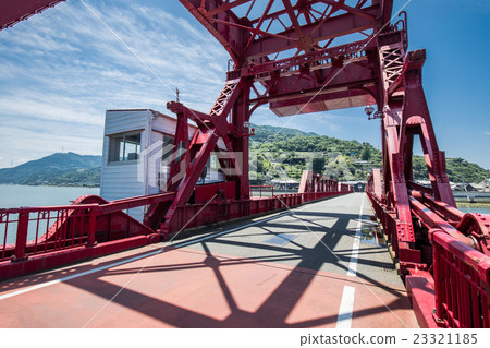 Movable bridge (Osu city Ehime prefecture Nagahama Ohashi bridge) 23321185