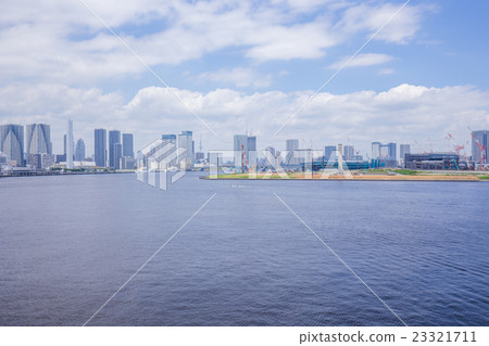 Tokyo Bay and Bay Area seen from Rainbow Bridge Tokyo Bay and Bay Area seen from Rainbow Bridge 23321711