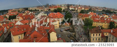 panoramic Charles Bridge panoramic Charles Bridge 23323093