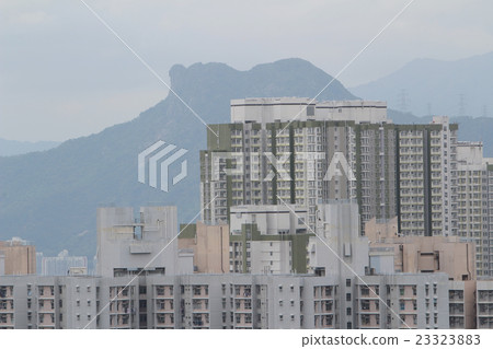 lion rock behind of Residential building 23323883