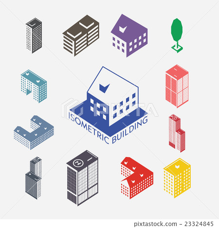 Building icon set Building icon set 23324845