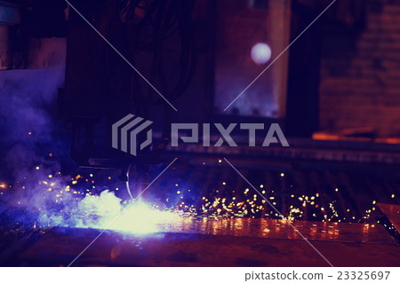 background sparks from welding 23325697
