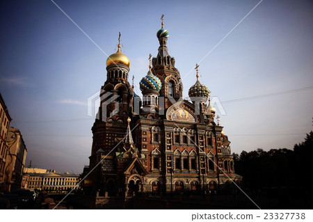 Orthodox church river landscape Orthodox church river landscape 23327738