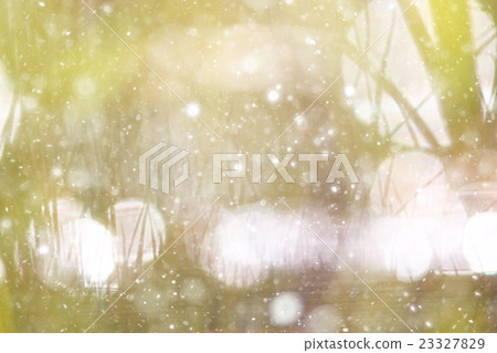 Green background bokeh blurred glare rain 23327829