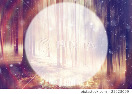 Spring forest background blur circle for text 23328099