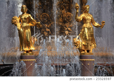 Fountain sculpture at the Moscow Exhibition Center 23328597