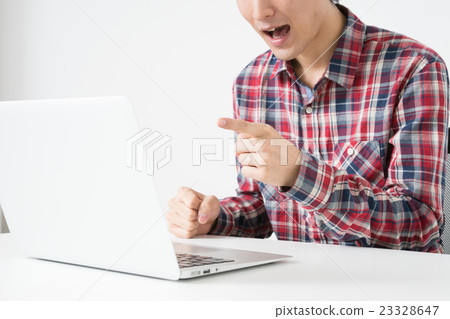 A young man (personal computer) 23328647